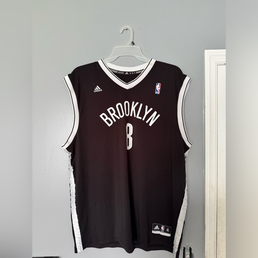 Adidas Black and White Brooklyn Nets Jersey